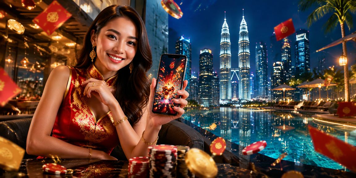 Sampul merah bertuah melambangkan hadiah loteri sempena perayaan di Kuala Lumpur